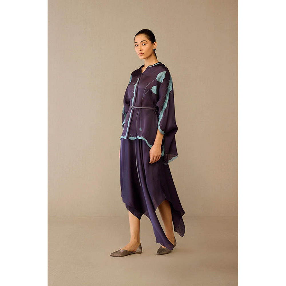 AMPM Refa Purple Shirt with Skirt and Belt