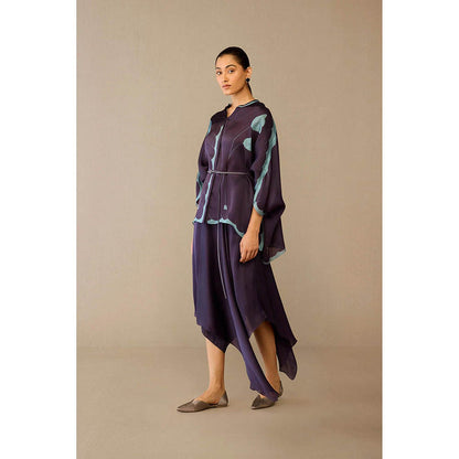 AMPM Refa Purple Shirt with Skirt and Belt