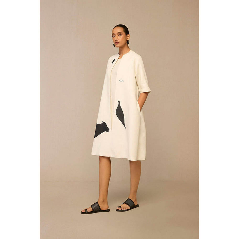 AMPM Dilzafer Ivory Co-Ord Set