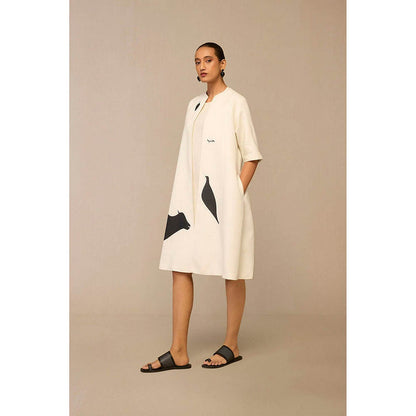 AMPM Dilzafer Ivory Co-Ord Set