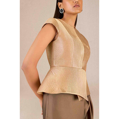 AMPM Abrah Gold Jacket and Skirt