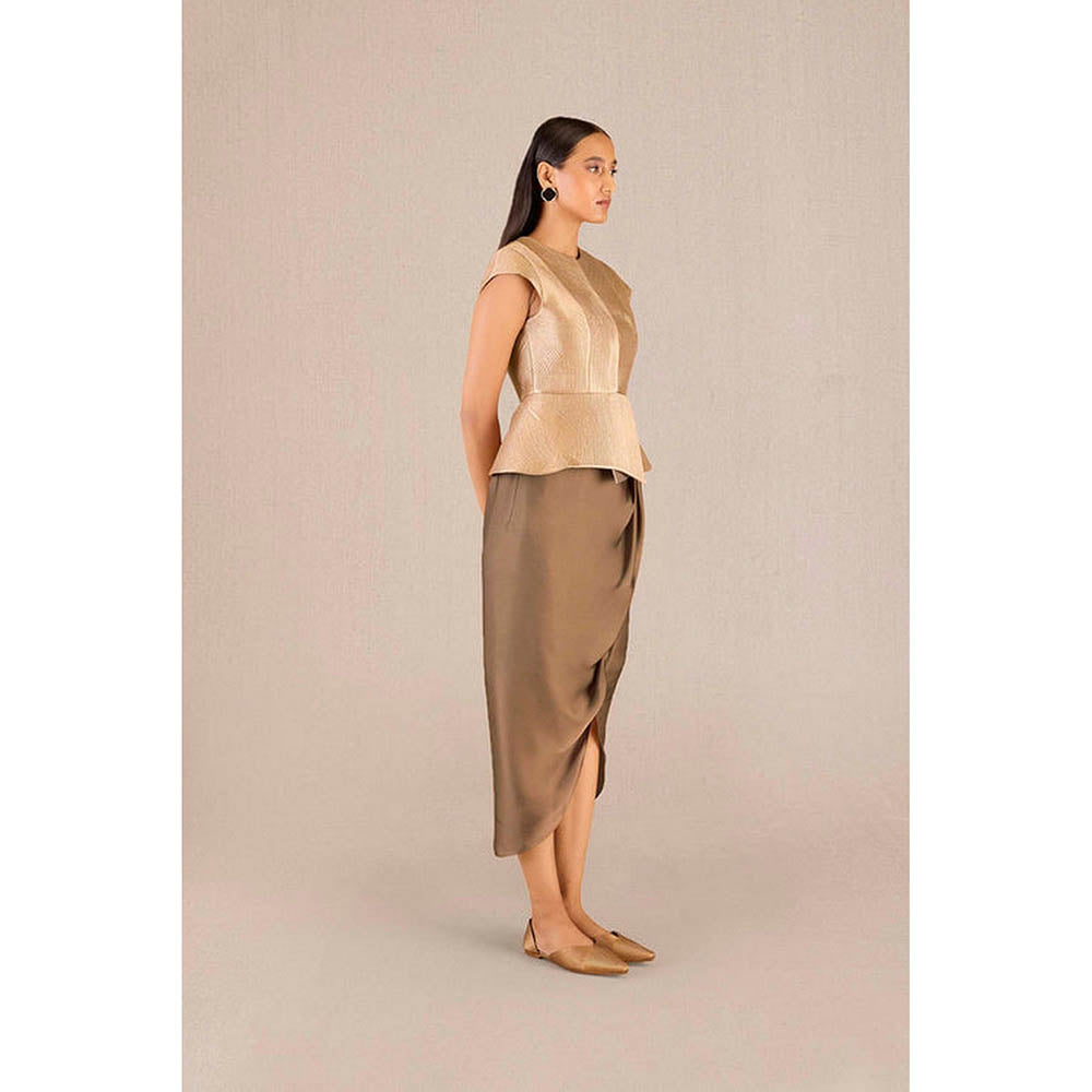AMPM Abrah Gold Jacket and Skirt