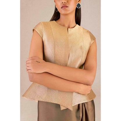 AMPM Abrah Gold Jacket and Skirt