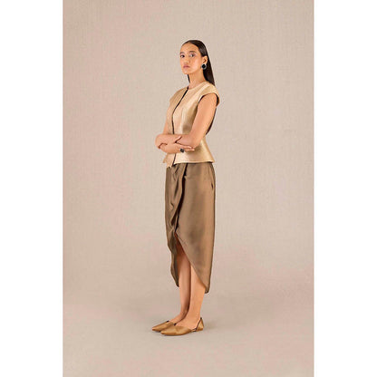 AMPM Abrah Gold Jacket and Skirt
