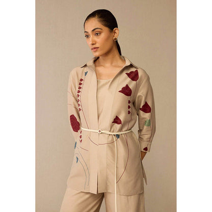 AMPM Sarai Beige Co-Ord Set