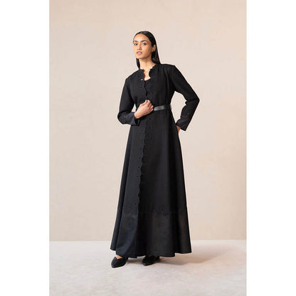 AMPM Veda Black Inner Jacket with Pant and Belt