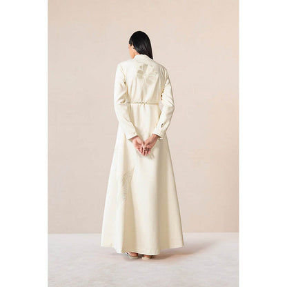 AMPM Nahid Ivory Jacket with Pant and Belt