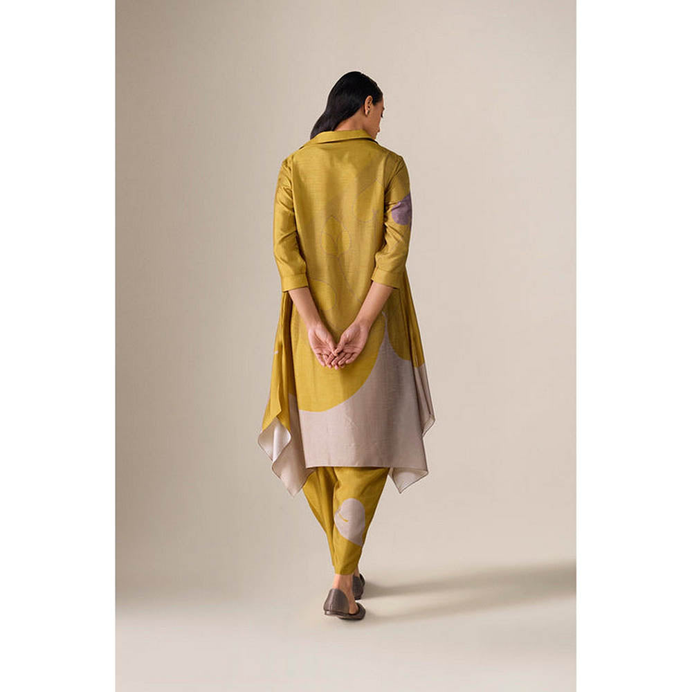 AMPM Ohad Mustard Kurta with Dhoti