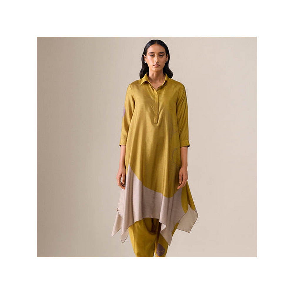 AMPM Ohad Mustard Kurta with Dhoti