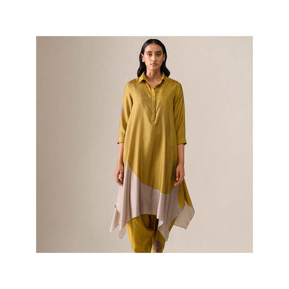 AMPM Ohad Mustard Kurta with Dhoti