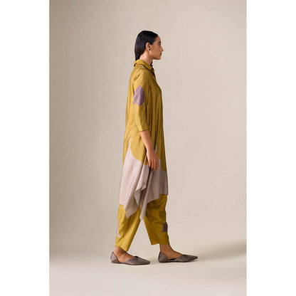 AMPM Ohad Mustard Kurta with Dhoti