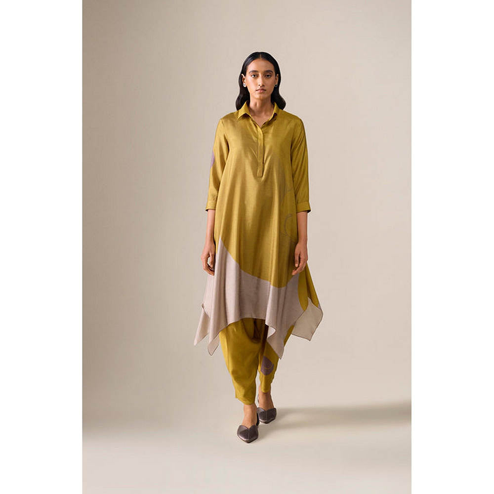 AMPM Ohad Mustard Kurta with Dhoti