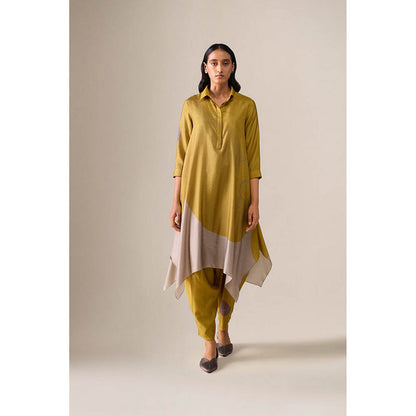 AMPM Ohad Mustard Kurta with Dhoti