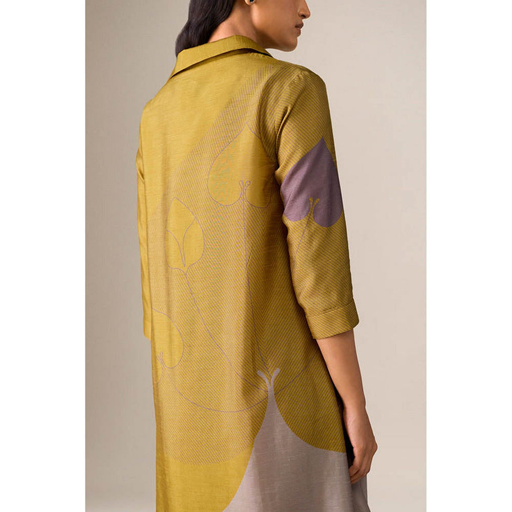 AMPM Ohad Mustard Kurta with Dhoti
