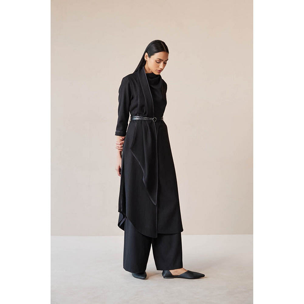 AMPM Razan Black Kurta with Palazzo
