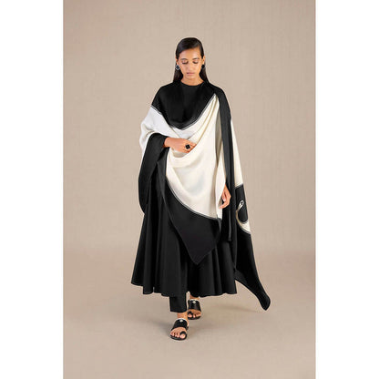 AMPM Sadah Black Anarkali Kurta with Pant and Dupatta