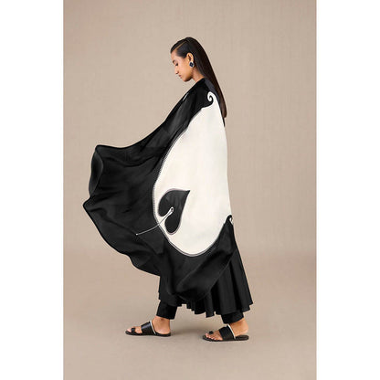 AMPM Sadah Black Anarkali Kurta with Pant and Dupatta
