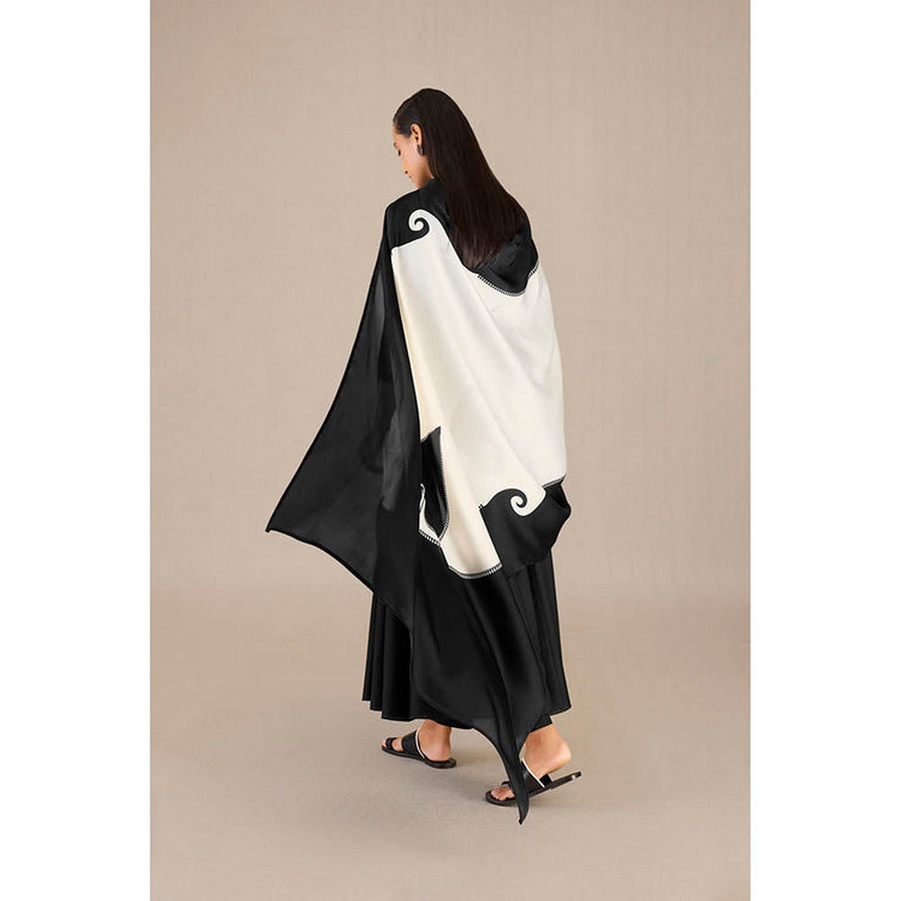 AMPM Sadah Black Anarkali Kurta with Pant and Dupatta