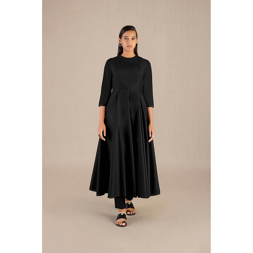 AMPM Sadah Black Anarkali Kurta with Pant and Dupatta