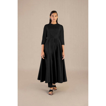 AMPM Sadah Black Anarkali Kurta with Pant and Dupatta