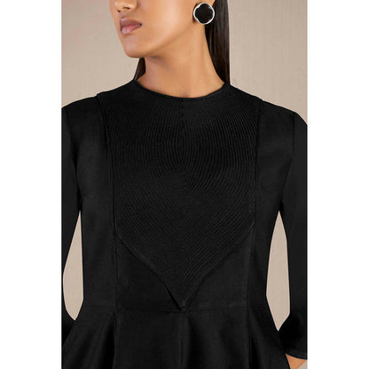 AMPM Sadah Black Anarkali Kurta with Pant and Dupatta