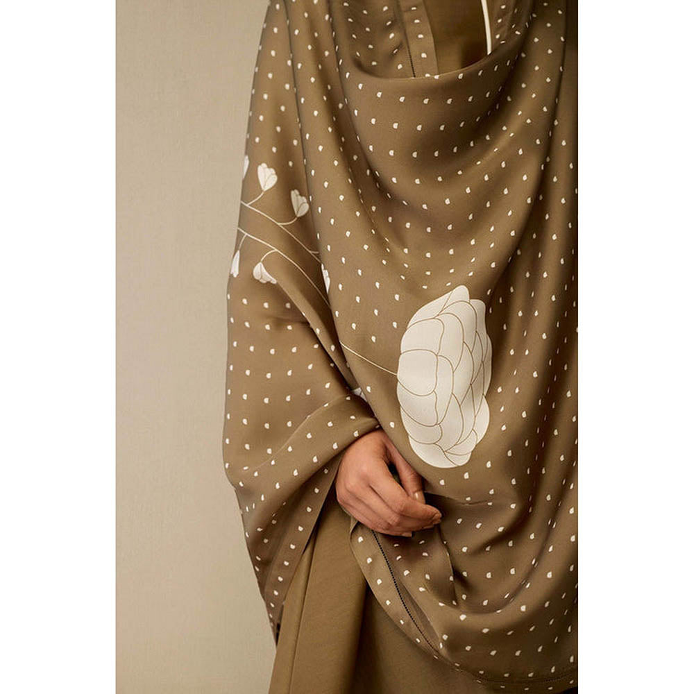 AMPM Erisha Taupe Anarkali Kurta with Pant and Dupatta