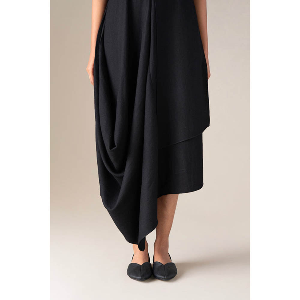 AMPM Women Black Wool Maxi Dress