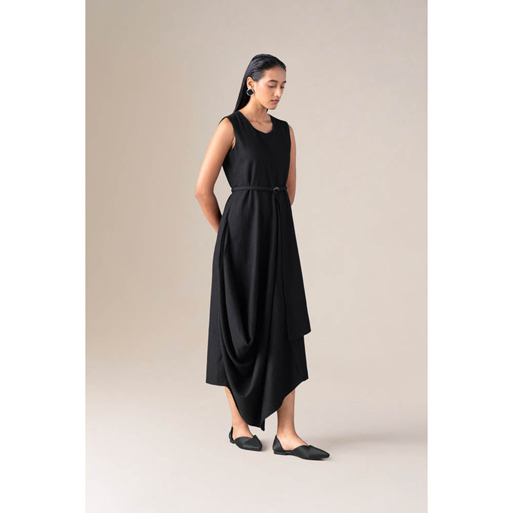 AMPM Women Black Wool Maxi Dress