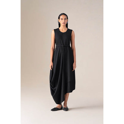 AMPM Women Black Wool Maxi Dress