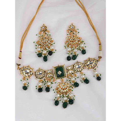Amreli Jaipur Kundan Choker with Earrings