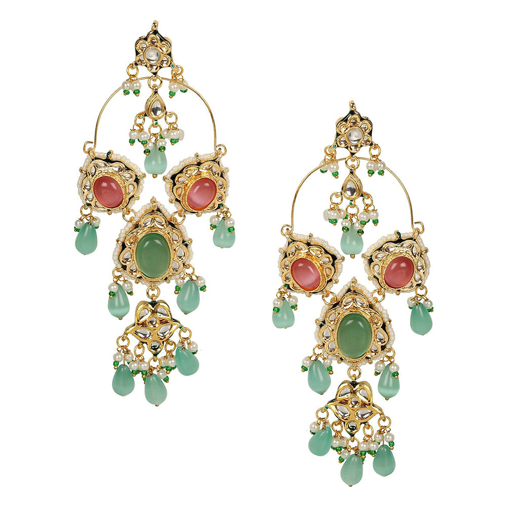 Amreli Jaipur Statement Stone Earrings