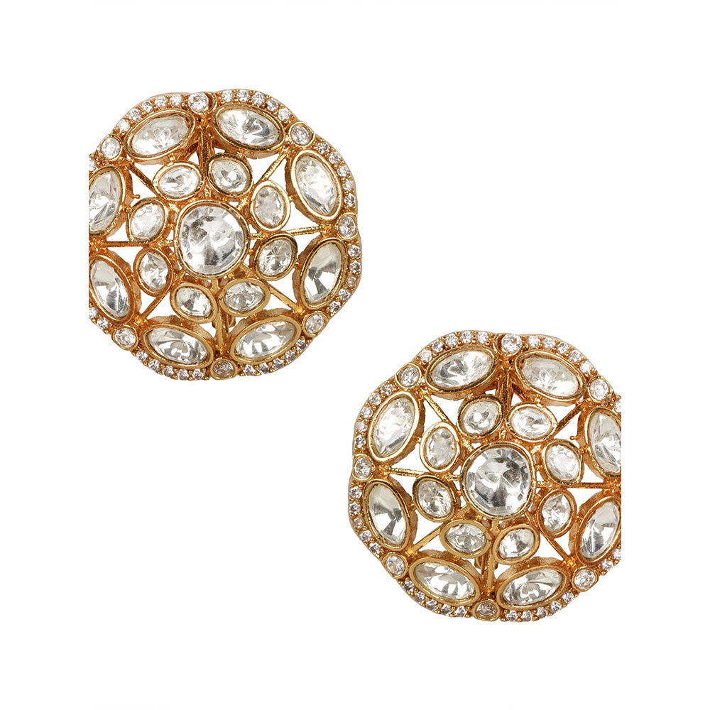 Amreli Jaipur Polki Studs Earrings