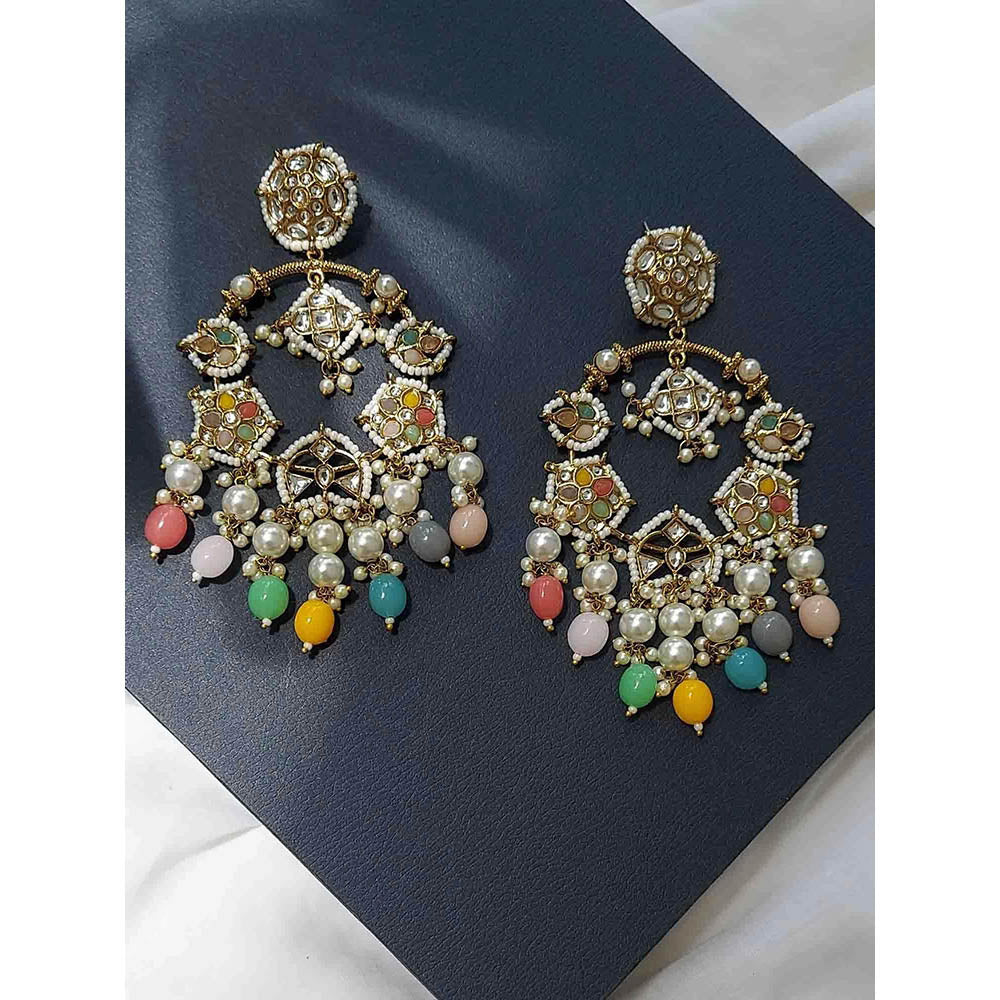 Amreli Jaipur Kundan Chandbali Earrings