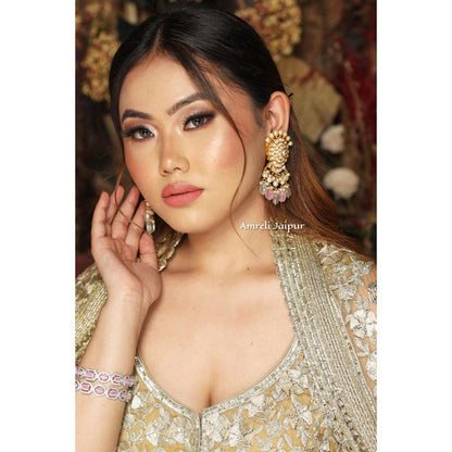 Amreli Jaipur Sukti Polki Kundan Earrings
