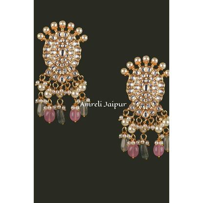Amreli Jaipur Sukti Polki Kundan Earrings