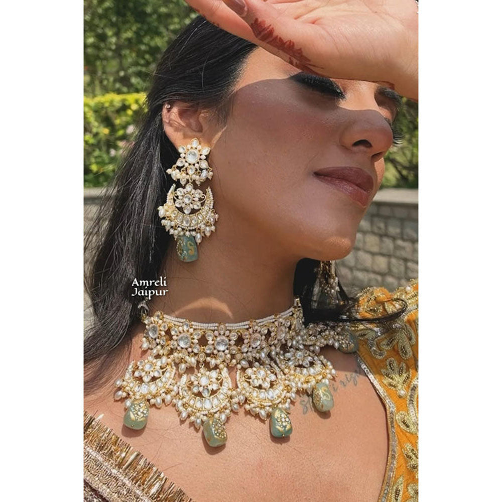 Amreli Jaipur Tamalika Polki Choker Set