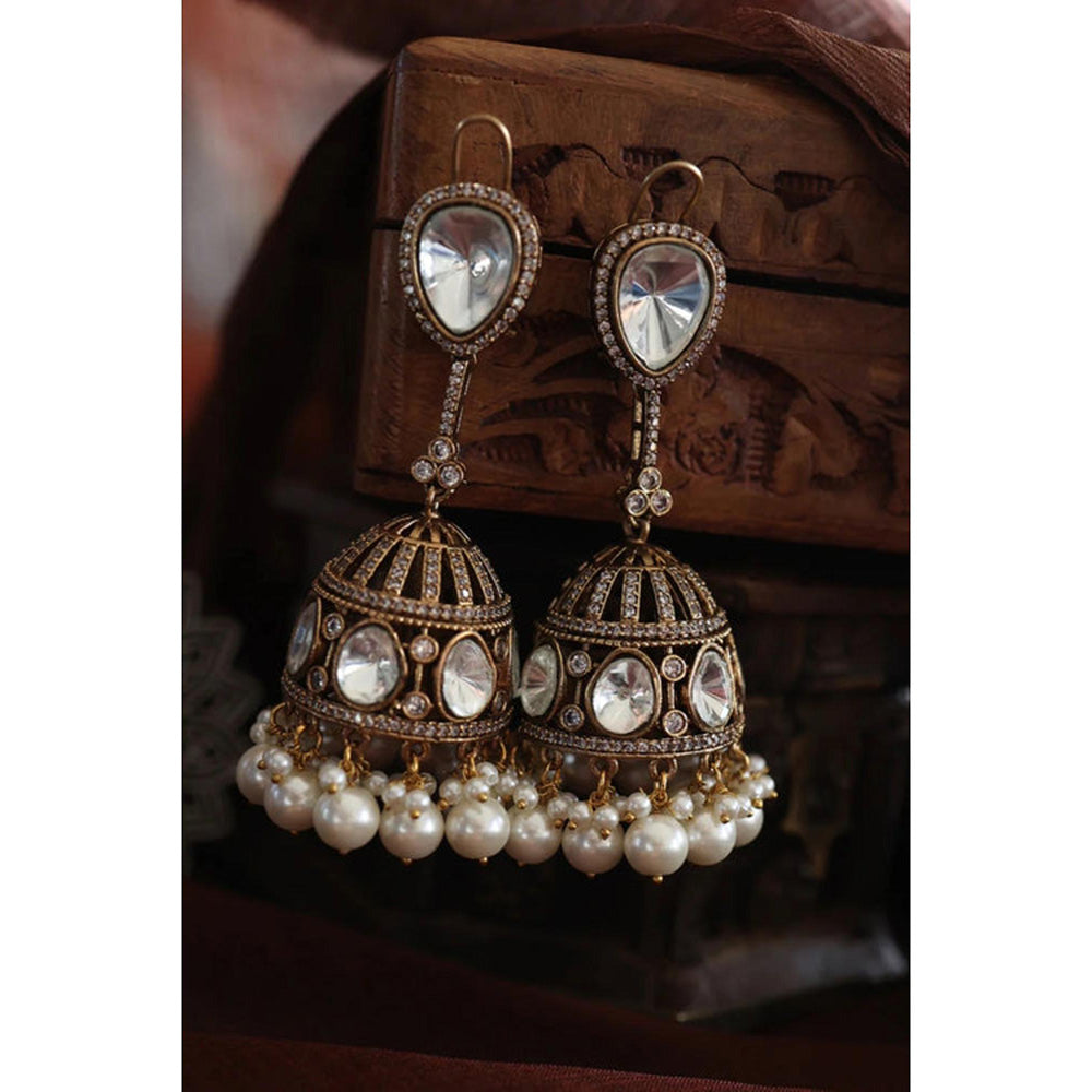 Amreli Jaipur Arhana Polki Kundan Earrings