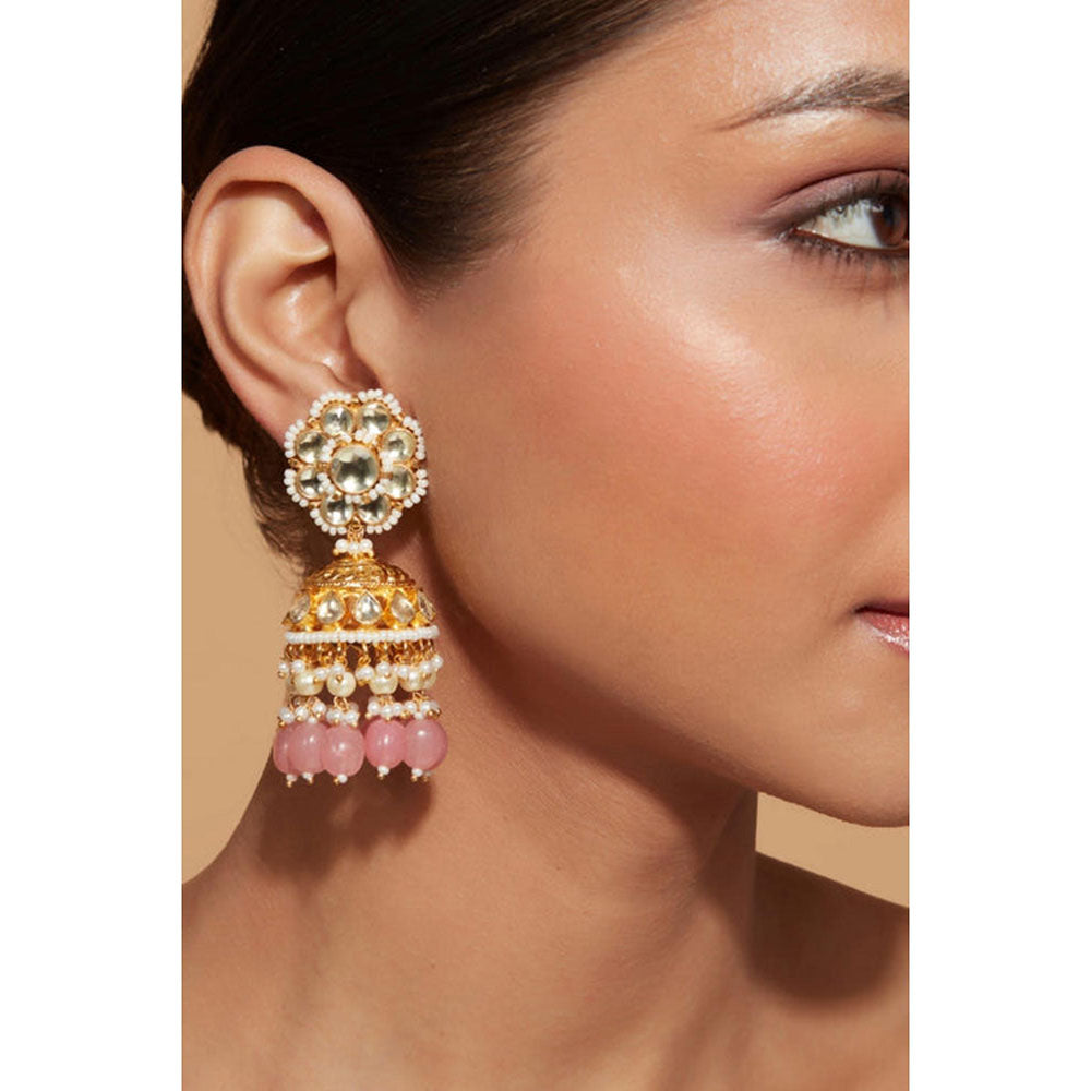 Amreli Jaipur Aryanna Pachi Kundan Jhumkis