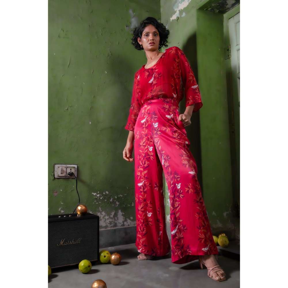 Amrood Pink Designed To Elevate Your Style Effortlessly Co-Ord (Set of 3)