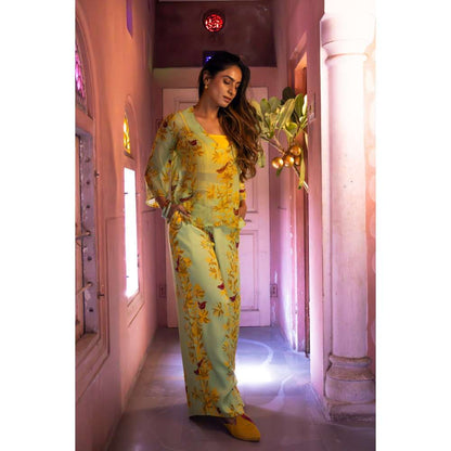 Amrood Yellow Co-Ord (Set of 3)