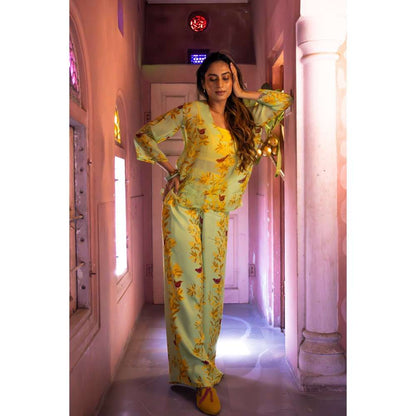 Amrood Yellow Co-Ord (Set of 3)
