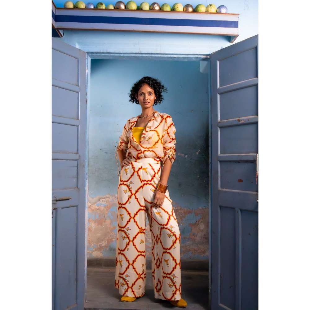 Amrood Yellow Co-Ord (Set of 3)