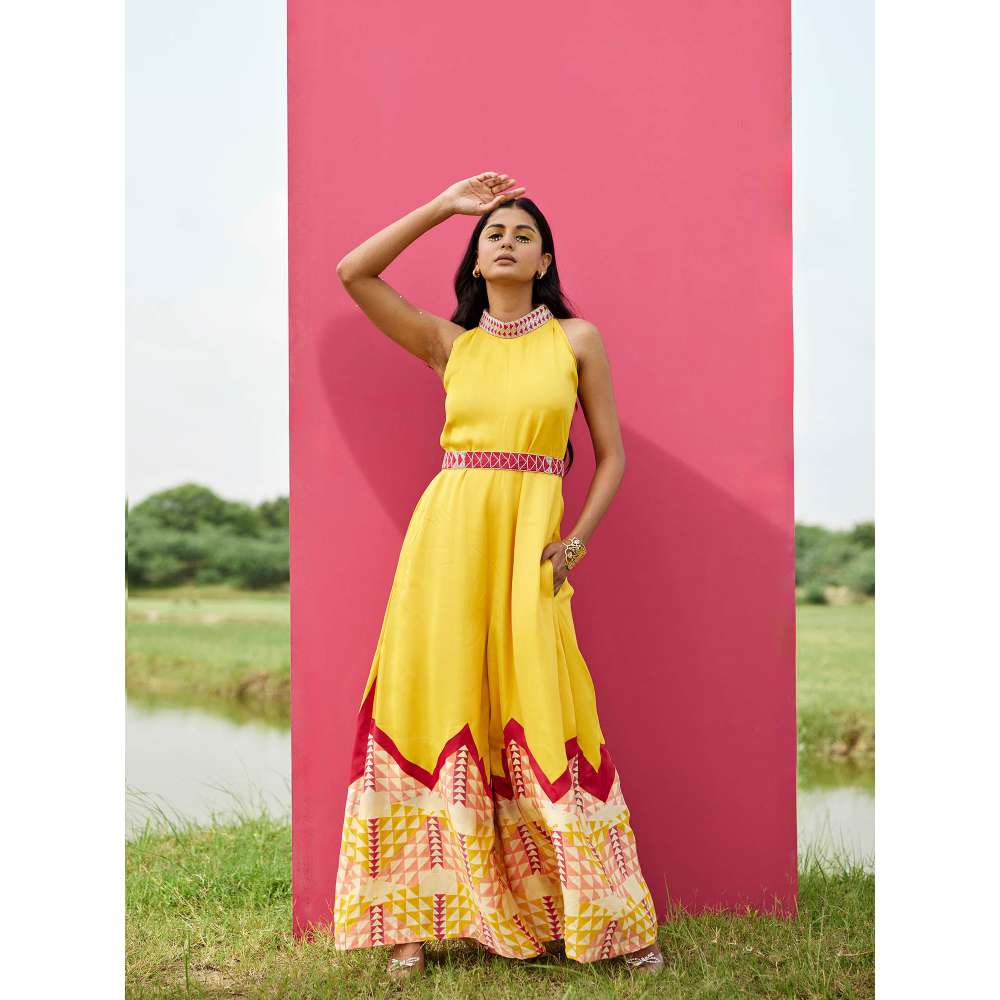 Amrood Yellow Jumpsuits