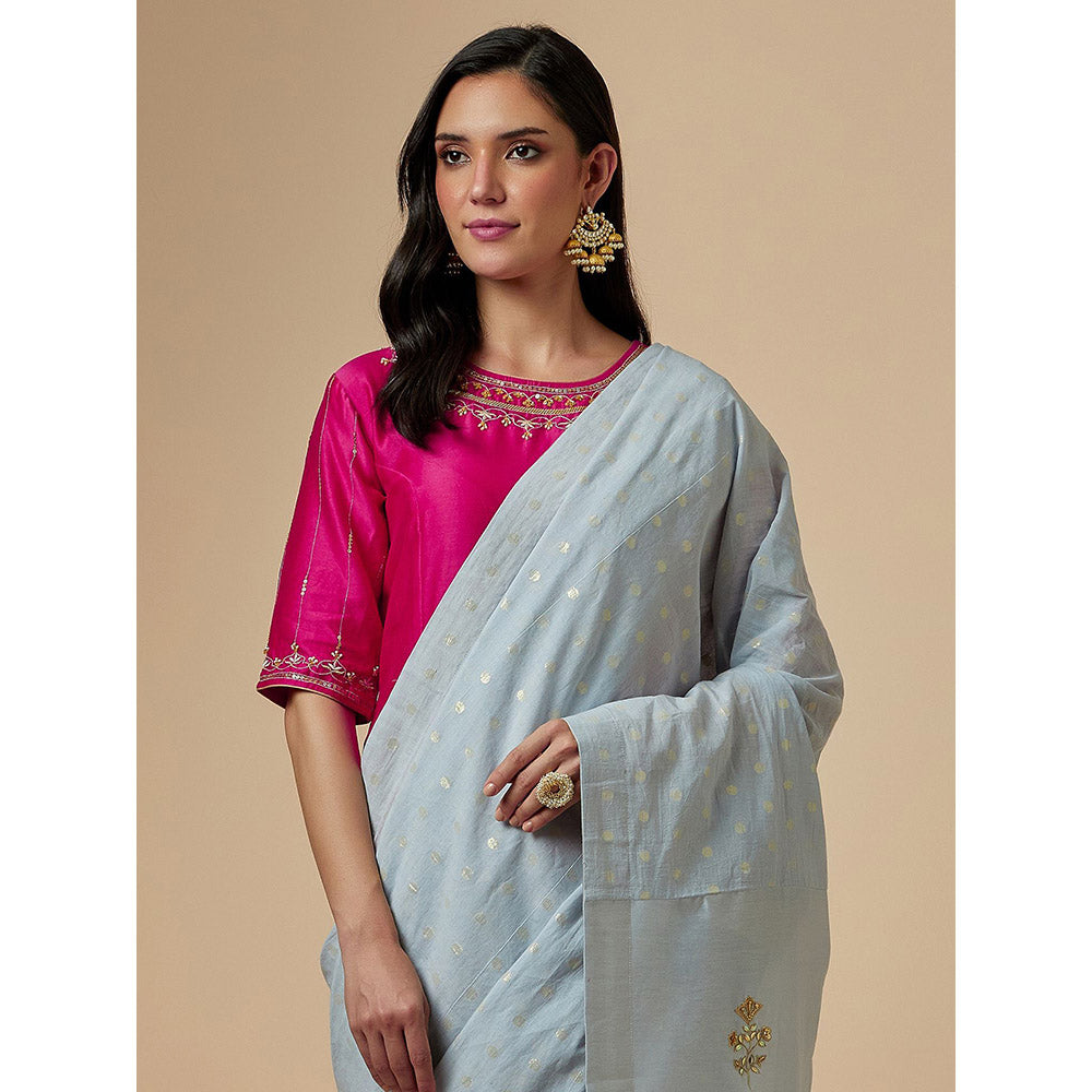 Anantaa by Roohi Trehan Pink Closed Neck Blouse