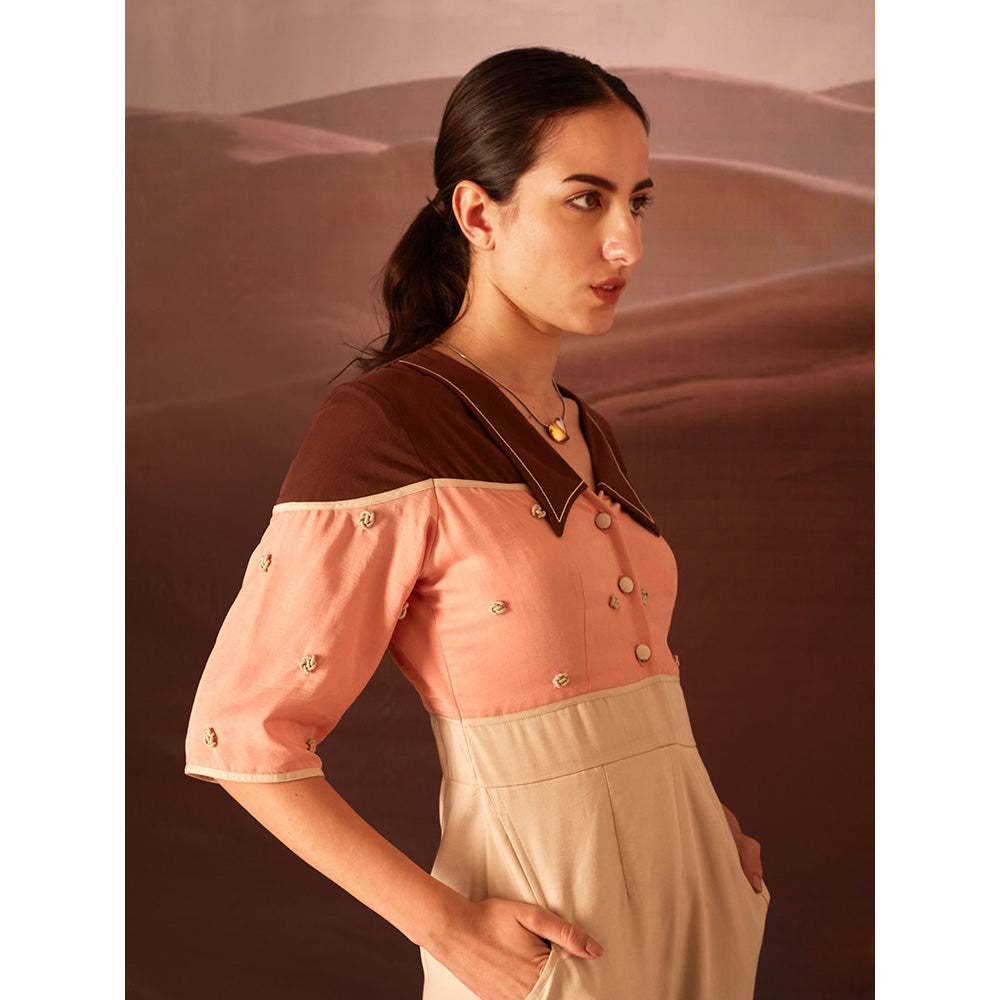 AN'ERA BY ASMITA VERMA Cream Evelyn Jumpsuit