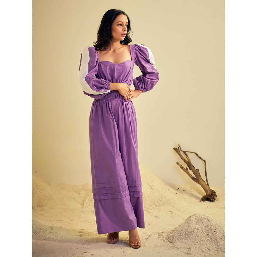 AN'ERA BY ASMITA VERMA Purple Cierra Jumpsuit