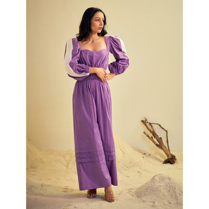 AN'ERA BY ASMITA VERMA Purple Cierra Jumpsuit