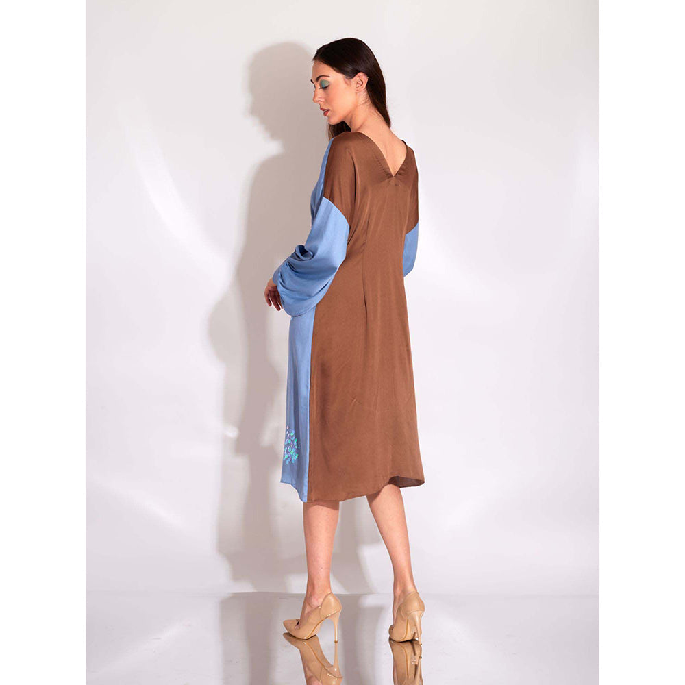AN'ERA BY ASMITA VERMA Aqua Midi Dress