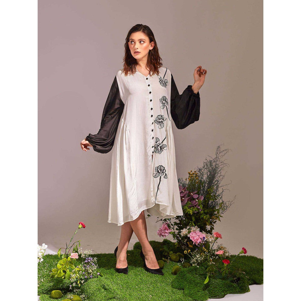 AN'ERA BY ASMITA VERMA White Valentina Midi Dress