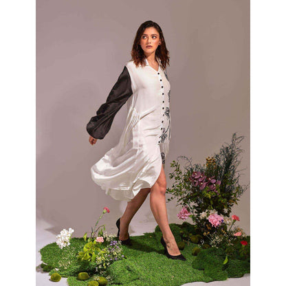 AN'ERA BY ASMITA VERMA White Valentina Midi Dress